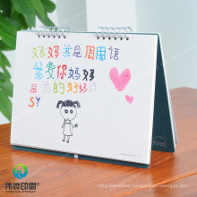 Custom Printing Children Innocence Painting Desk Calendar